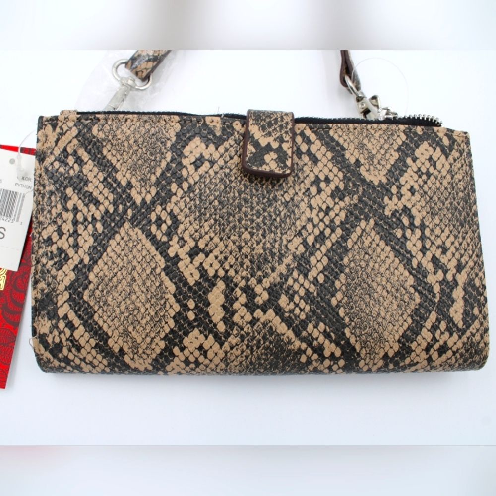 Carlos by Carlos Santana Snakeskin Wallet Crossbody – NWT - Picture 4 of 6